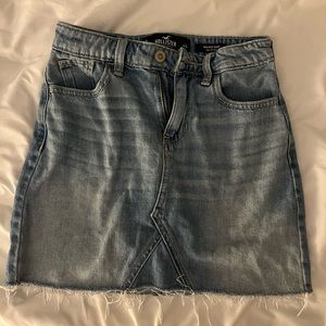 Hollister High Rise Jean Skirt